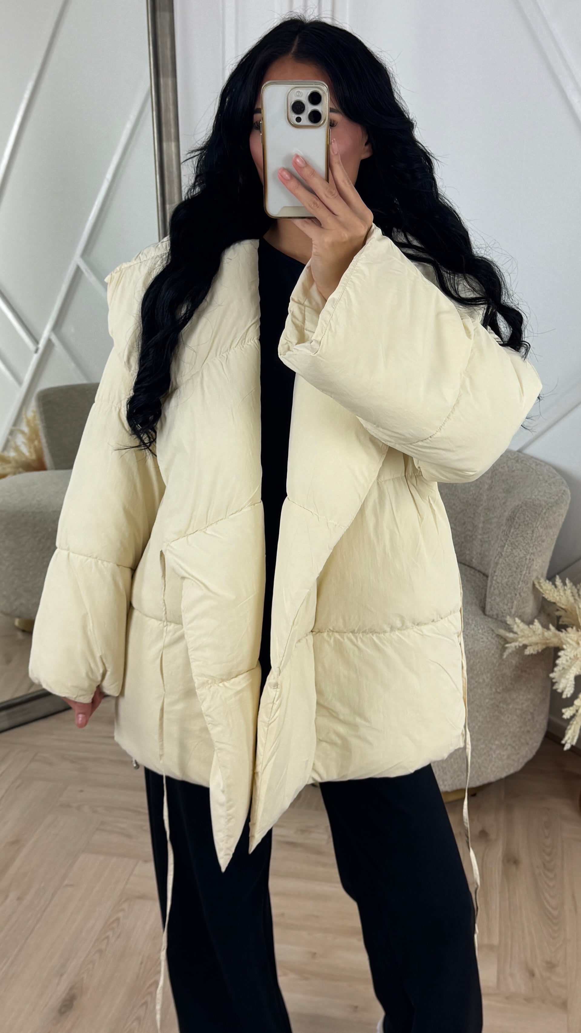 Melva | Steppjacke mit Bindegürtel