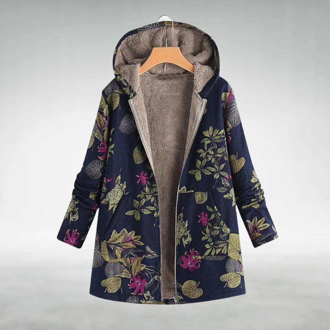 Fuvey | Geblümte Fleecejacke