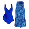 Regina | Bequemes Wende-Badeanzug-Set aus Einteiler und Sarong