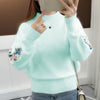 Ariah | weicher Strickpullover aus Kaschmir mit Blumenmuster.