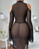 Scarlett | Sexy Damen-Nachthemd mit Netz-Design