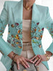 Scarlet™ | Lässige Langarm-Blumen-Anzugjacke für Damen