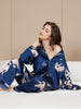 Nola | luxuriöses Damenpyjama-Set mit kontrastierender Bindung