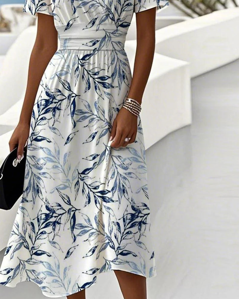Lanni | Elegantes Kleid mit botanischem Print