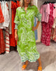 Alainy | Vibrierendes Midikleid mit Paisleymuster