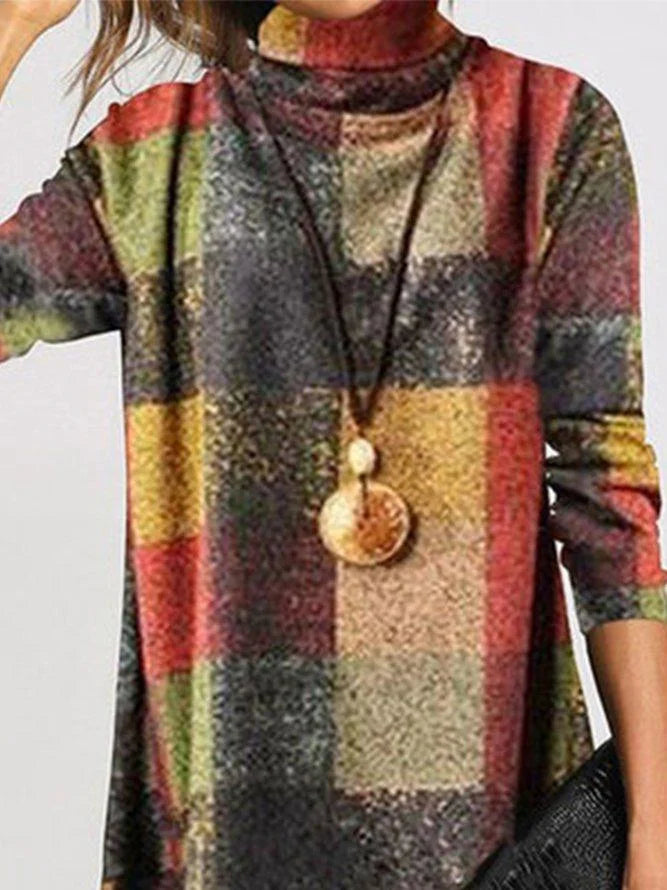 Jemiana | Warmes Langarmkleid über dem Knie