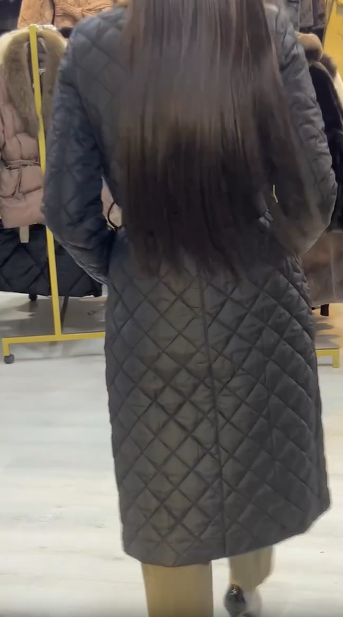 Elisabeth | Gesteppten Mantel in mittlerer Länge