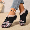 Arya | Warme, weiche Schuhe für Damen mit zartem Blumenprint