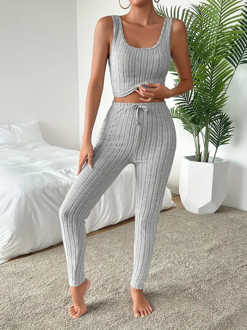 Chloe | Stilvolles 3-teiliges Set aus geripptem Strick
