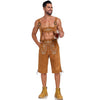 Oktoberfest Men’s Yellow Embroidered Lederhosen