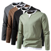 Jaron™ | Zeitloses Henley Langarm - Schwarz / S