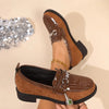 Jinna | Damen-Loafer mit Metallkette