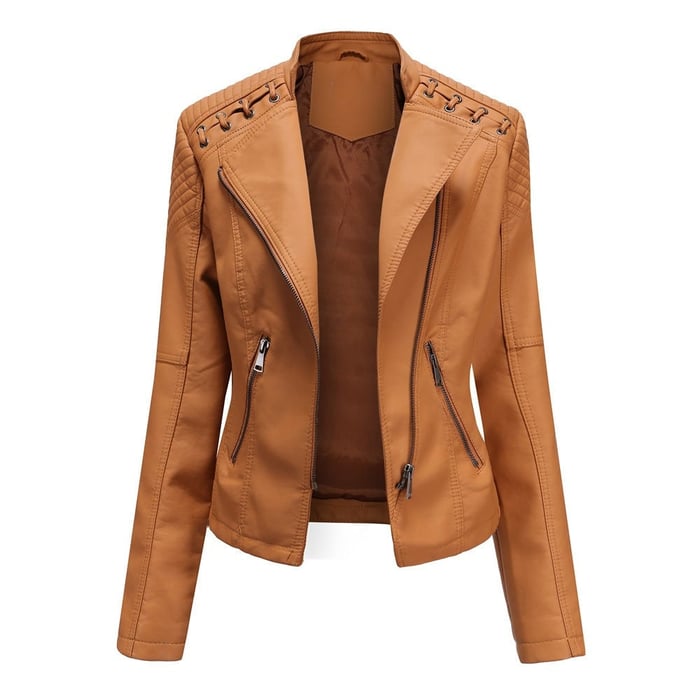 Clarisa | Gewaschene Lammfell-Lederjacke