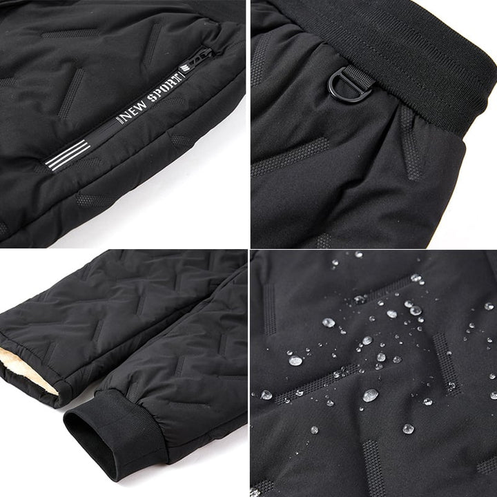 Leo | Unisex Fleece-Winterhose | BLACKFRIDAY RABATT! - Schwarz / XS