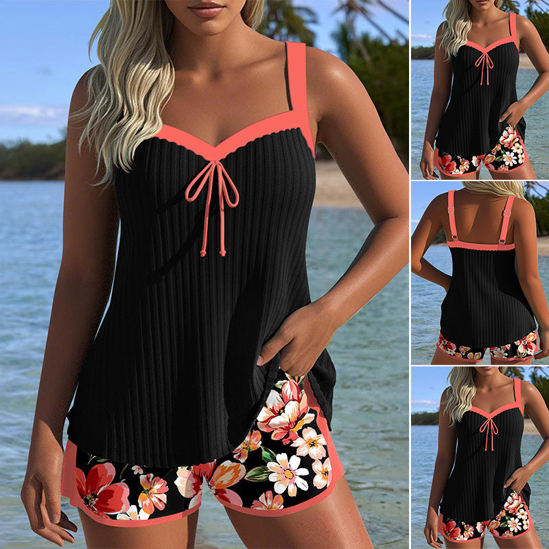 Nayi | Bedruckter Badeanzug mit Top und Shorts