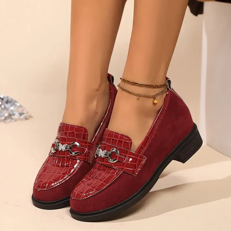 Jinna | Damen-Loafer mit Metallkette