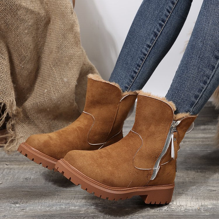 Saria | Damen-Winterstiefel aus Wolle