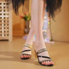 Verra | Glamouröse High-Heel Sandalen mit Schmucksteinen