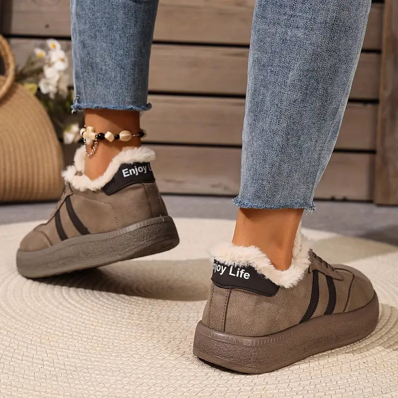 Jalia | Bequeme Baumwoll-Sneaker mit warmem Innenfutter