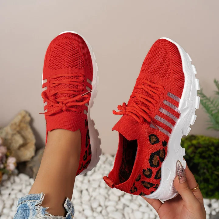 Solana | Lässige Damen-Sneakers mit trendigem Panther-Print