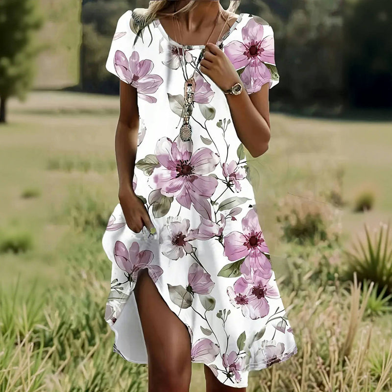 Isabel | feminines Freizeitkleid mit zartem Blumenmuster