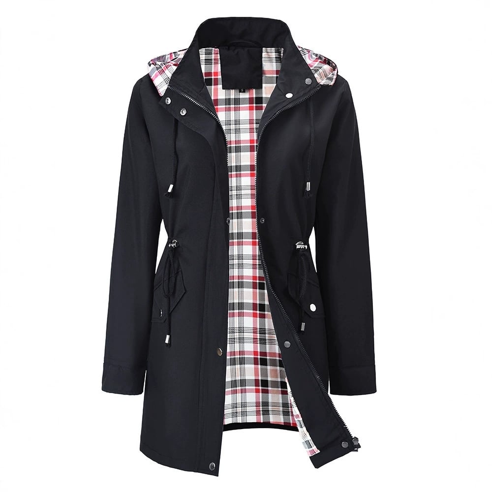 Myla™ | Funktionale Damenjacke mit Karomuster & wasserfestem Komfort