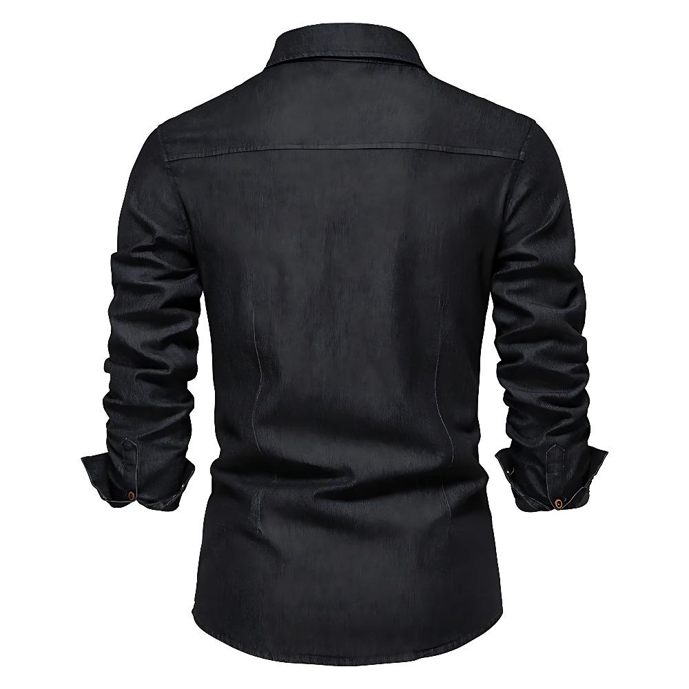 Aljur | Slim-Fit-Jeanshemd