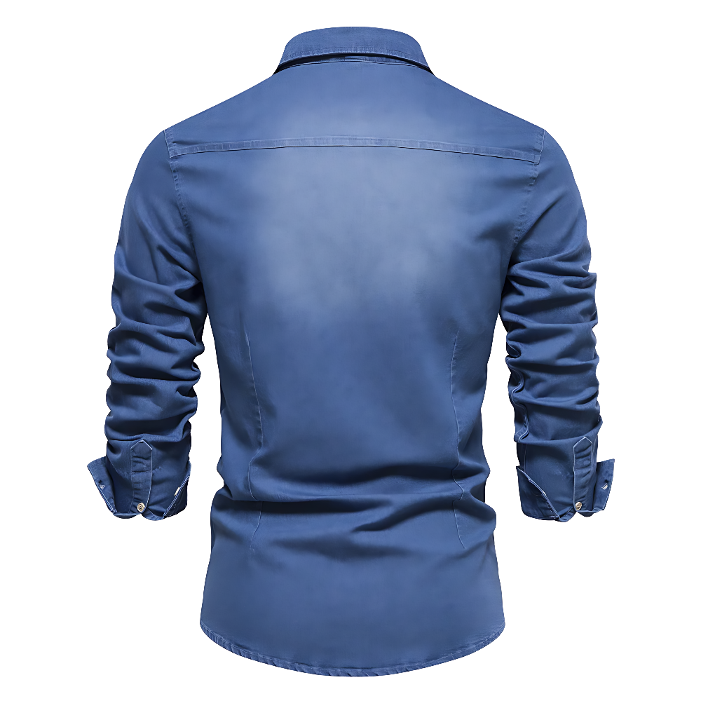 Aljur | Slim-Fit-Jeanshemd