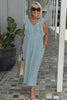 Emelia | bequemes Leinenkleid, lässiger Look mit weitem Arm.