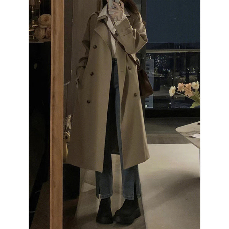 Alarica | Eleganter Übergangsmantel mit doppelter Knopfleiste