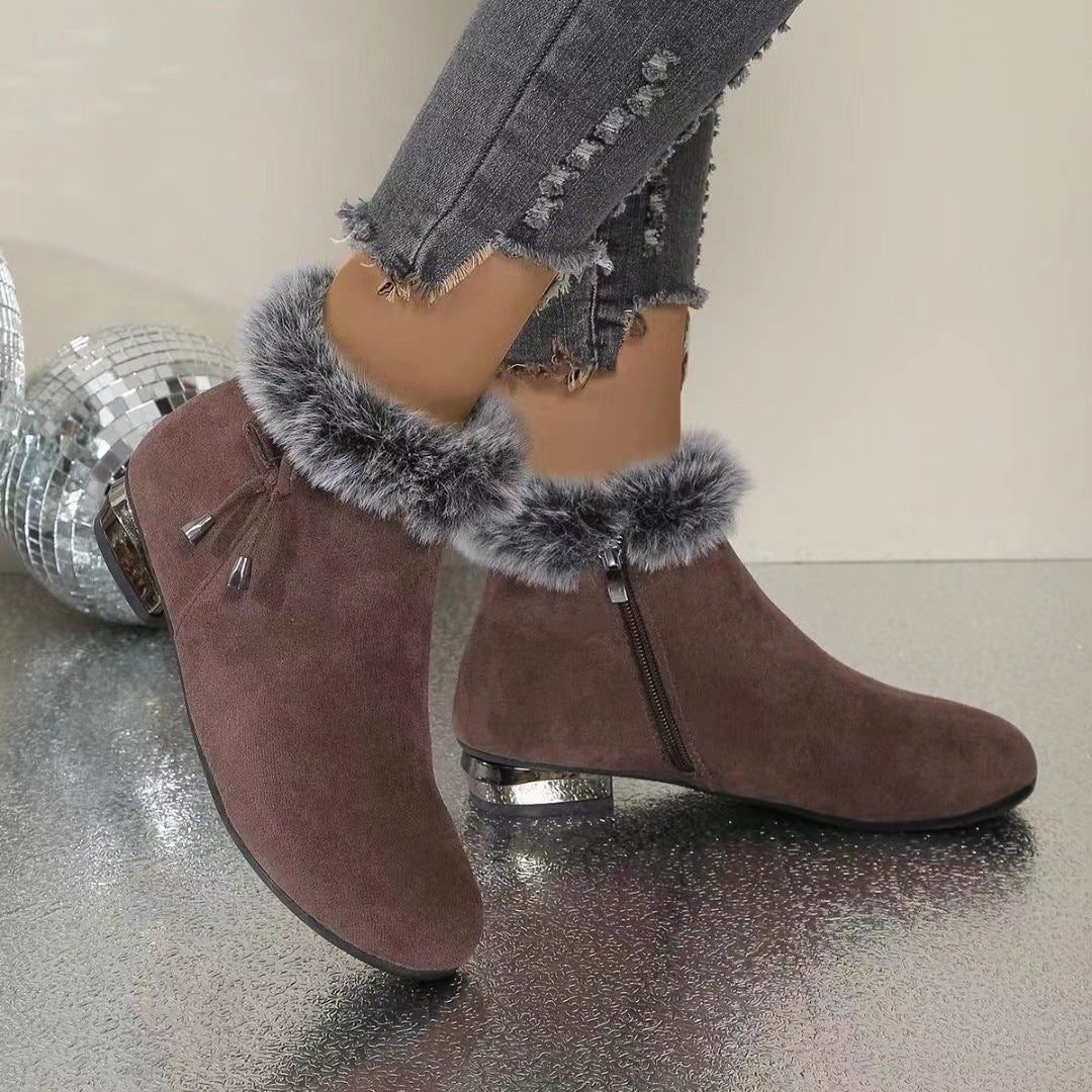 Kienna | Leder-Stiefeletten mit Mittelabsatz
