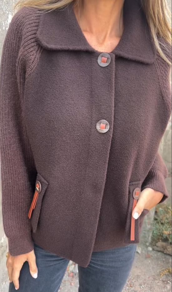 Loretta | Gemütliche Baumwoll-Strickjacke