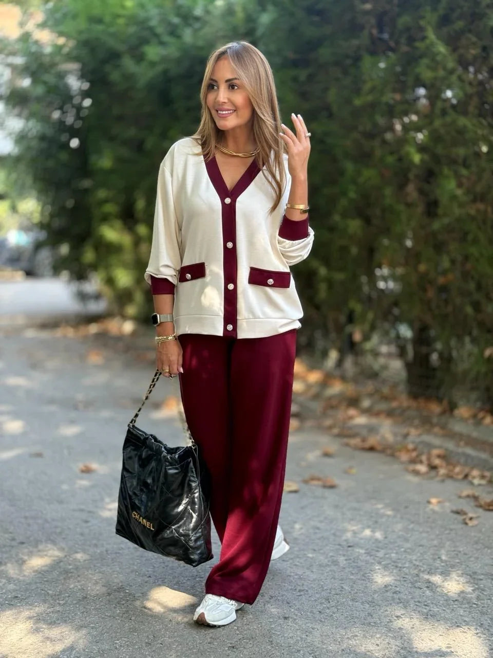 Scarly | Strick-Set mit Strickjacke und Hose