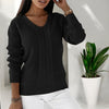 Freya™ | Skandi-Strickpullover - 2408-R - Schwarz / S