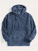 BRAM | PULLOVER MIT KAPUZE AUS CORD - Blau / S