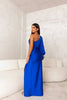 Avalon | Satin Maxikleid mit Schlitz