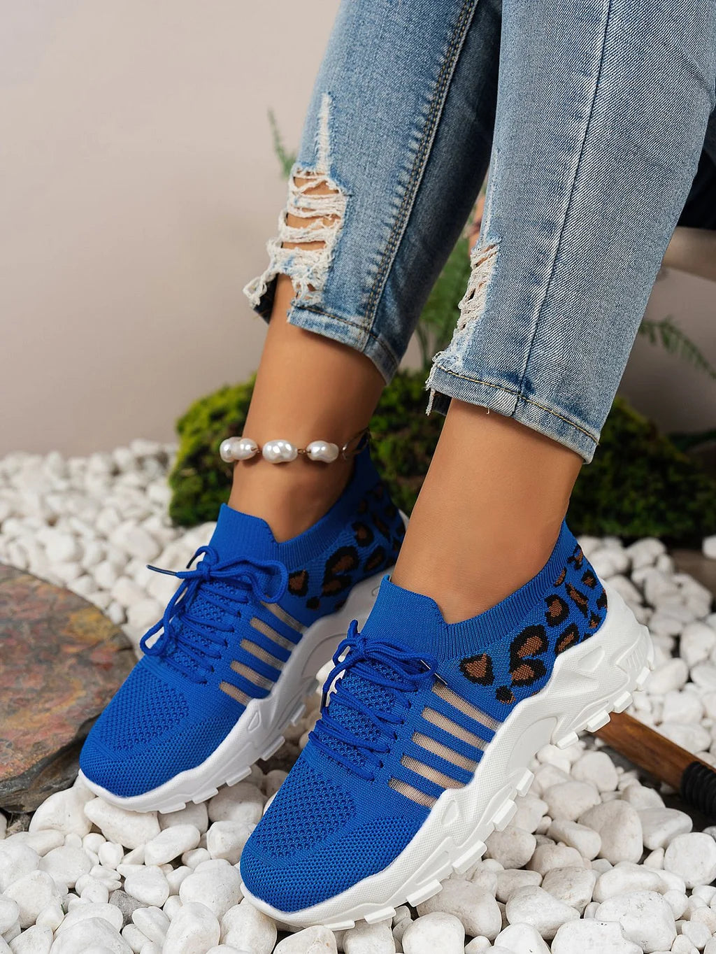 Solana | Lässige Damen-Sneakers mit trendigem Panther-Print