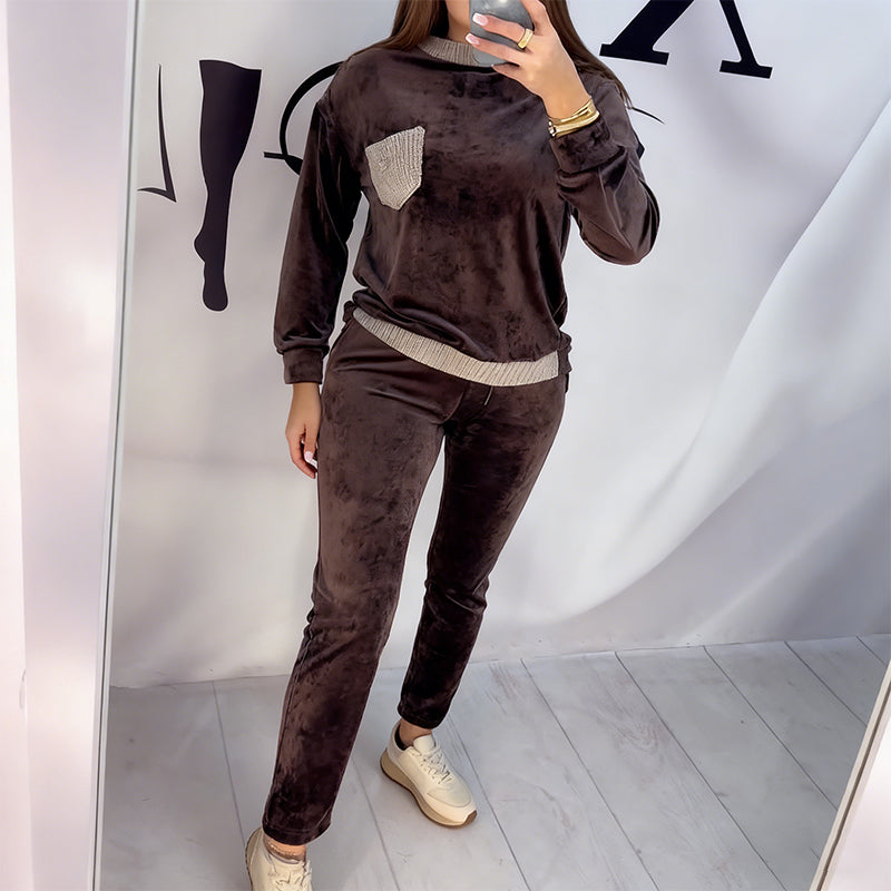 Calia | Bequemes Set mit Rundhalsausschnitt und hoher Taille