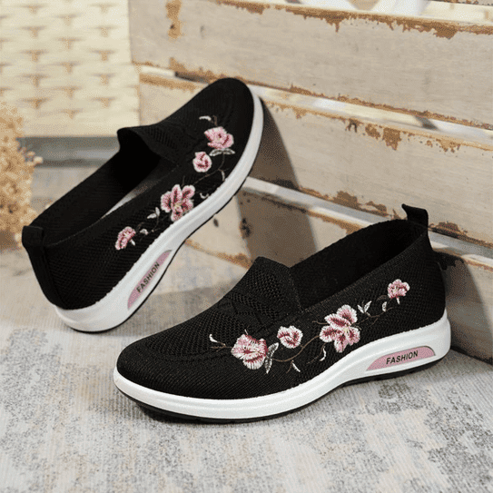 Dekorowane kwiaty buty ortopedyczne