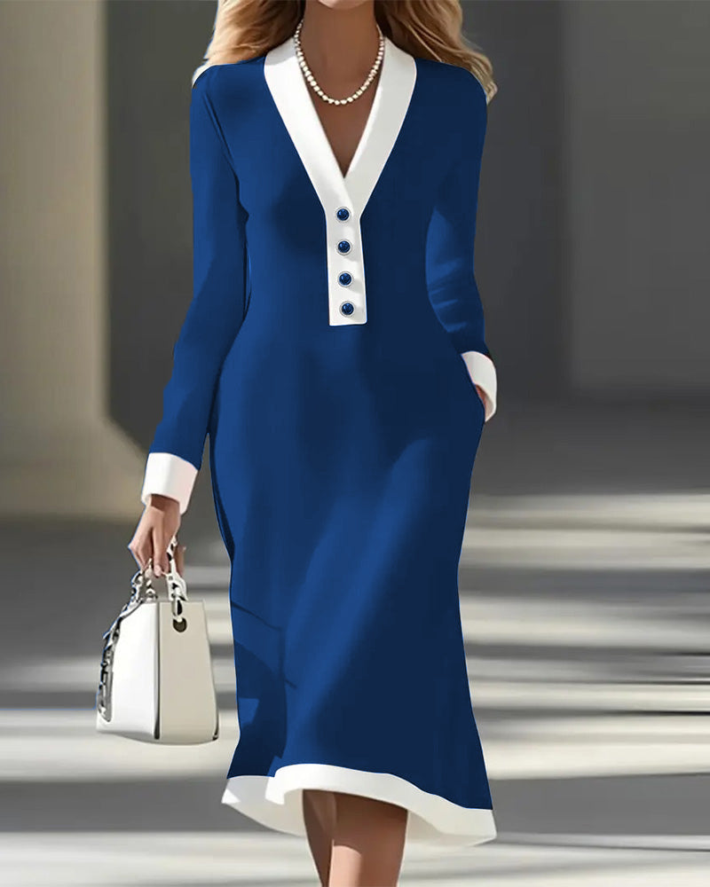 Yiora | Elegantes Kleid mit langen Ärmeln