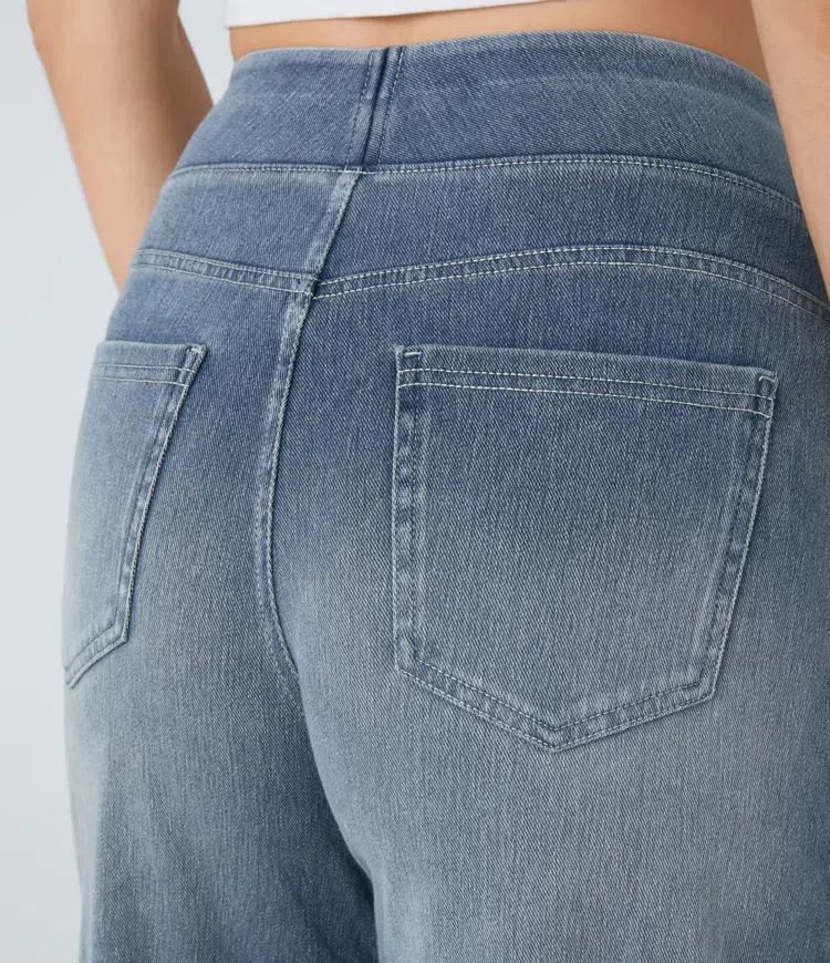 Carolina | Damen-Jeans, High Waist & weites Bein