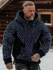 Paul | Wikinger-Strickpullover mit Kapuze