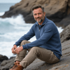 Chase | Herren-Strickpullover mit Reißverschluss