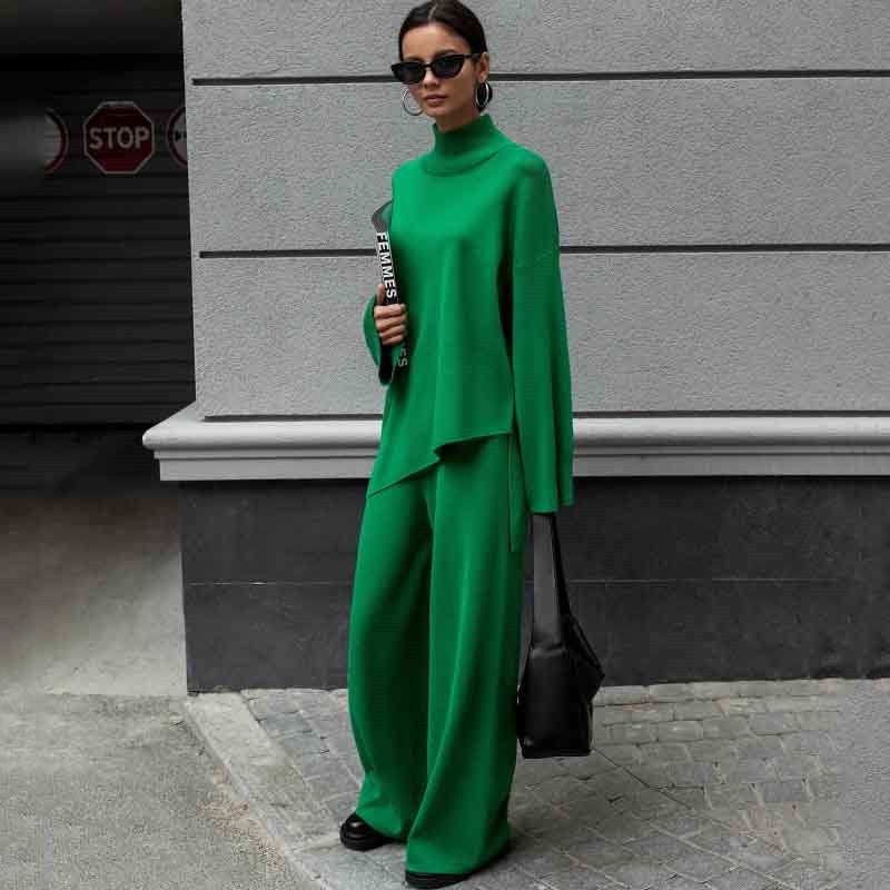 Hashiena | Zweiteiliges Set mit weitem Bein