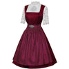 Elegantes Oktoberfest-Dirndl mit Schürze und spitzenbesetzter Bluse