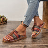 Priya | Fransenverzierte flache Sandalen im Ethno-Stil