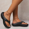 Gisel | Damen-Plateau-Flip-Flops mit weicher Sohle