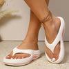 Gisel | Damen-Plateau-Flip-Flops mit weicher Sohle