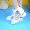 Inez | Leder-Sandalen mit mittlerem Absatz