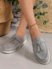 Yany | Damen-Loafers aus Wildleder mit geknoteter Quaste